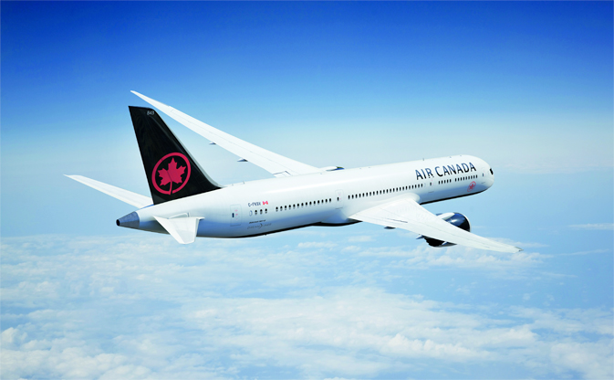 Air Canada's new livery