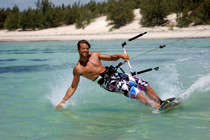 Kiter in Madagascar wind