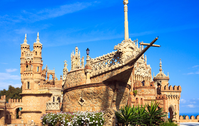 Colomares castle in Benalmadena, Spain