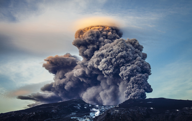 Volcano eurption in Iceland