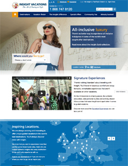 Insight Vacations website