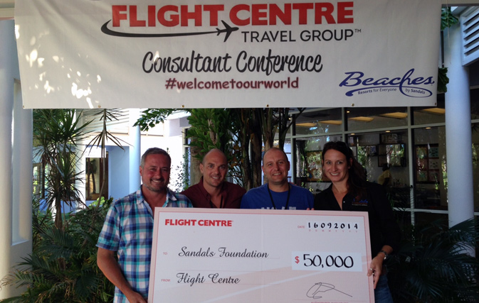 Flight Centre donates $50,000 to Sandals Foundation