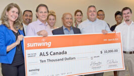Sunwing’s Facebook campaign raises $10,000 for ALS Canada