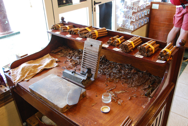 Rolling cigars in Cuba