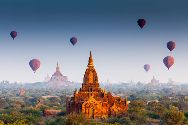 Temples in Bagan, Myanmar 