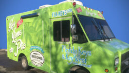 Florida Keys’ Key Lime Pie food truck serving free dessert, supporting Second Harvest