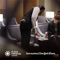 Plaza Premium Lounge access to New York Times