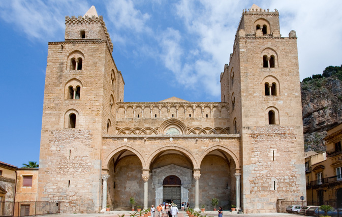 Norman Cathedral in Cefalu, Sicily