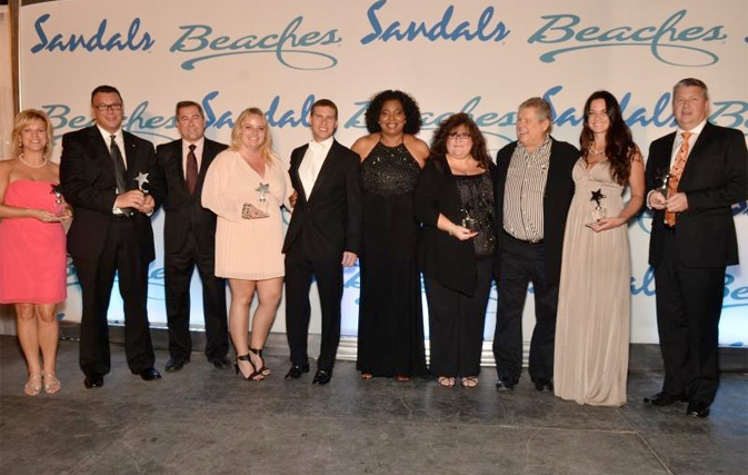 Sandals STAR Awards honours top performing travel agents