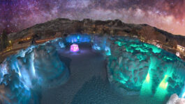 Acre sized ice castle featuring tunnels, waterfalls grows again in New Hampshire
