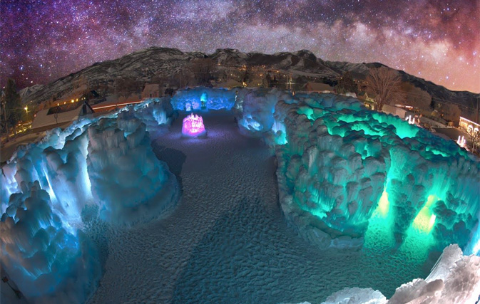 Acre sized ice castle featuring tunnels, waterfalls grows again in New Hampshire