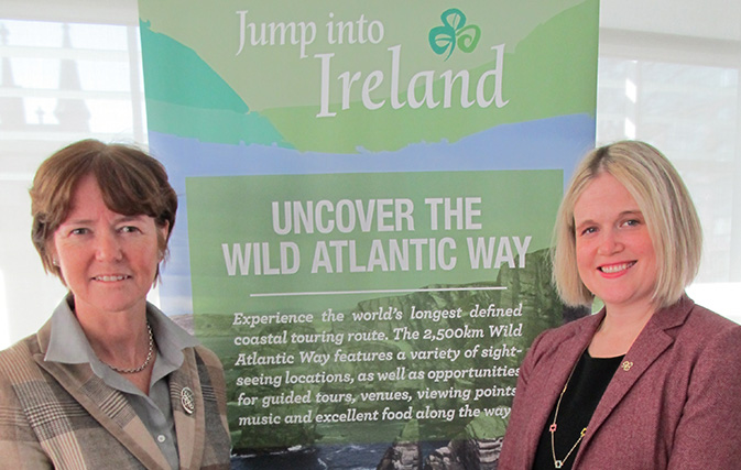 Alison Metcalfe, Executive Vice President, United States & Canada for Tourism Ireland and Dana Welch, Marketing Manager, Canada, Tourism Ireland.