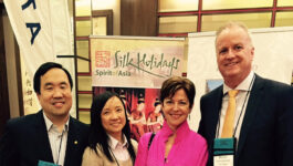 The Canada chapter of the Pacific Asia Travel Association is alive and well. Seen here at last week’s PATA Canada event are (left to right): Michael Lim, Director, Canada, South & Central Americas for the Hong Kong Tourism Board; Yuan Kan Wong, Marketing Manager for the Hong Kong Tourism Board; Kayla Shubert, representative for Canada for the Tourism Authority of Thailand; and Ross Cronin, GM Sales – Eastern Canada for Cathay Pacific Airways.