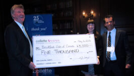 Collette marks 25th anniversary in Canada with a donation