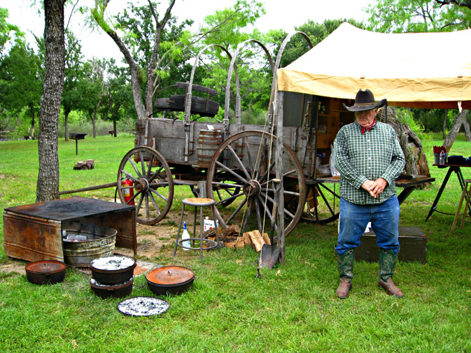 Visitors can soak up the cowboy experience with a chuck wagon cookout at Enchanted Rock State Natural Area, near Fredericksburg in the Texas Hill Country (about an hour’s drive from San Antonio).