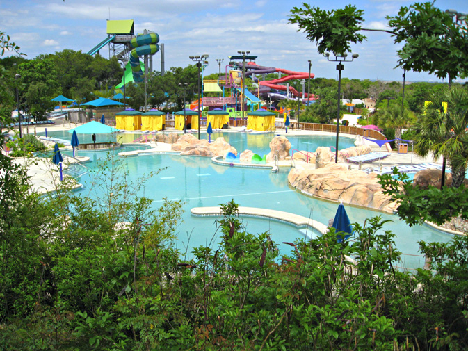 Aquatica, part of SeaWorld San Antonio, features waterslides, rivers, lagoons and more than 42,000 square feet of beach area.