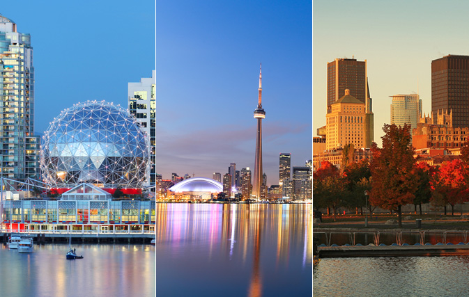 Three Canadian cities in MasterCard list