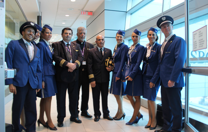 SkyGreece celebrates inaugural Toronto-Montreal-Athens flight