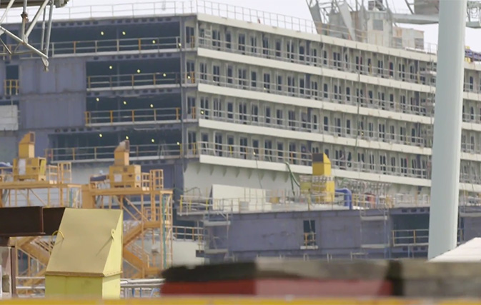 [VIDEO] New video series shows the epic construction of Carnival Vista