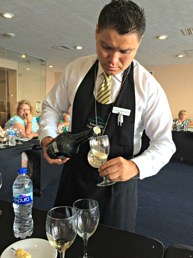 Learning all about tequila during a tasting at Cozumel Palace, on Mexico’s Cozumel Island.