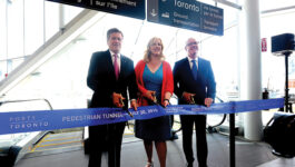 New pedestrian tunnel now open to Billy Bishop Toronto City Airport