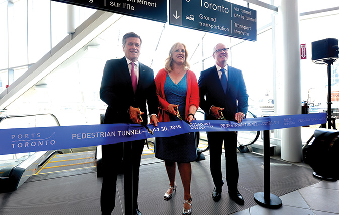 New pedestrian tunnel now open to Billy Bishop Toronto City Airport