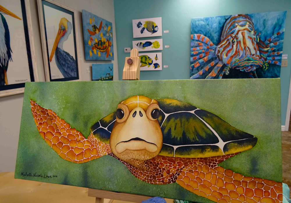 Islamorada is home to the popular Morada Way Arts & Cultural District. Artist Michelle Nicole Lowe’s work is a must see at her gallery in the district.