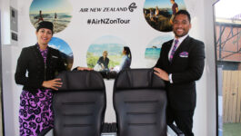 Air New Zealand shows off new seats at Toronto’s CN Towercc
