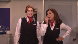 [VIDEO] Two Delta flight attendants' song goes horribly wrong in SNL sketch