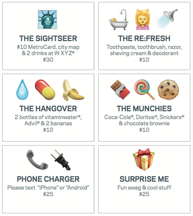 Aloft Hotels announces Emoji room service 