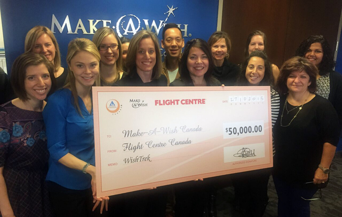 Flight Centre raises $50,000 for Make-A-Wish