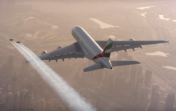 A bird? A plane? Emirates releases video of jetpack daredevils