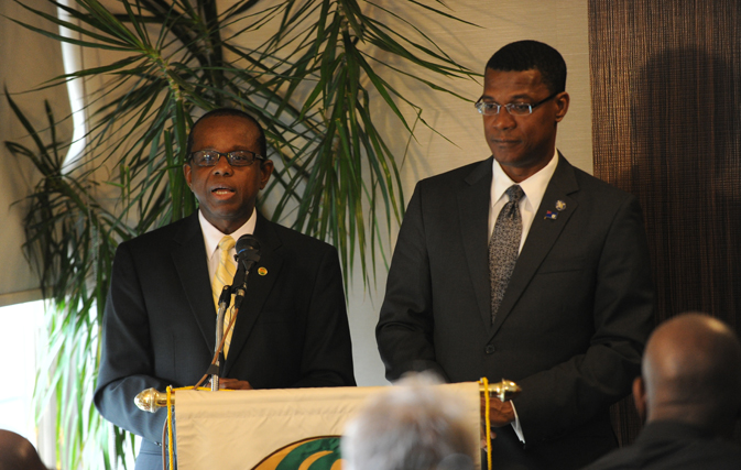 Hugh Riley with the Premier of the Turks & Caicos Islands