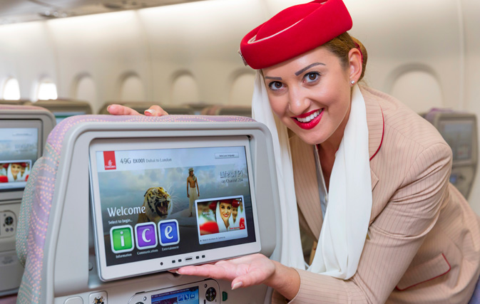 Emirates unveils 32” screens with new in-flight entertainment system