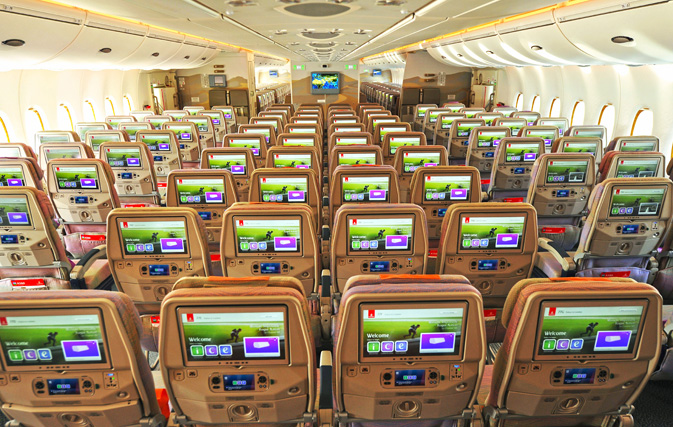 Emirates unveils 32” screens with new in-flight entertainment system