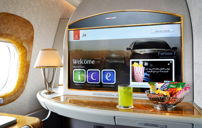 Emirates unveils 32” screens with new in-flight entertainment system