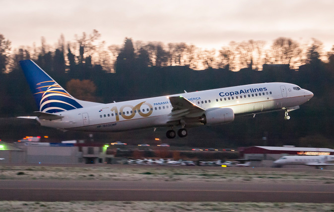 Copa Airlines celebrates arrival of its 100th airplane