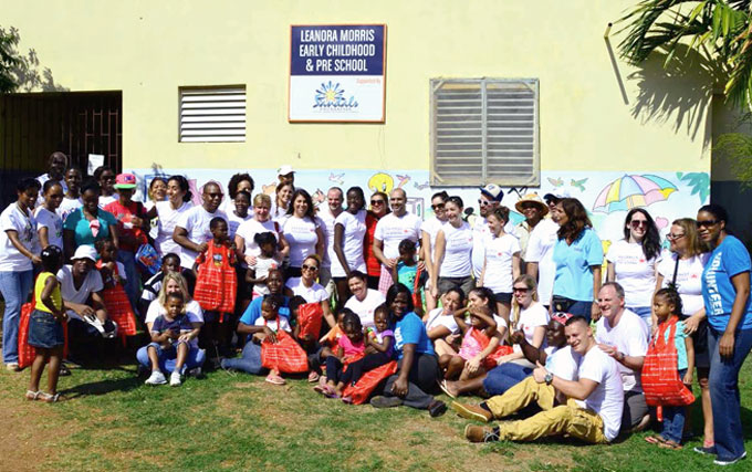 ACV team volunteers at Montego Bay school