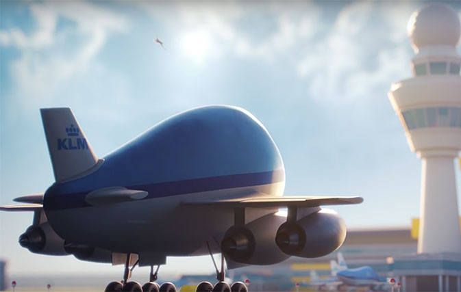 KLM's Bluey saves the Christmas air show in new animation