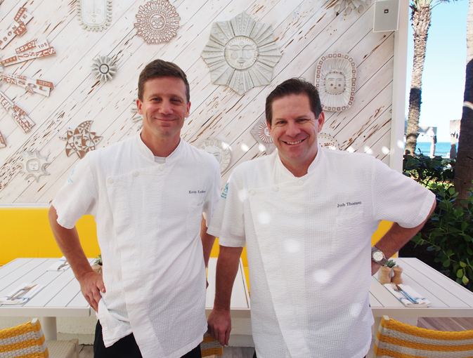 Executive Chef Josh Thomsen and Chef de Cuisine Kevin Knierieman of Breeze Ocean Kitchen