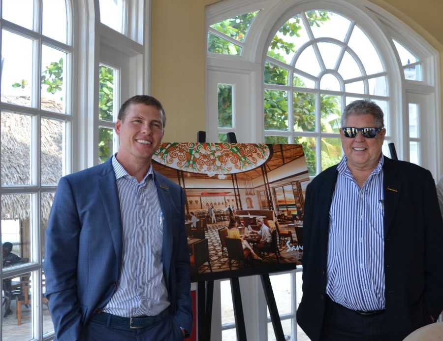 Sandals' CEO Adam Stewart and Sandals' Chairman Gordon ‘Butch’ Stewart