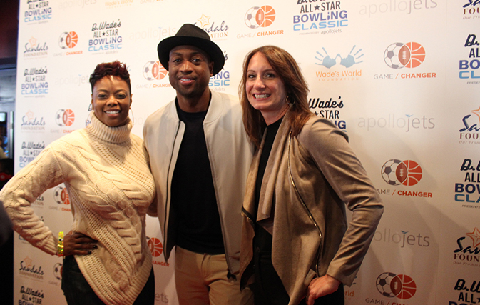NBA Star Dwyane Wade goes bowling for the Sandals Foundation