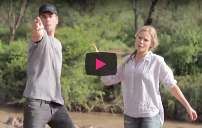 Kristen Bell & Dax Shepard went to Africa and shot a music video