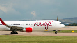 Air Canada rouge touches down at London-Gatwick for the first time