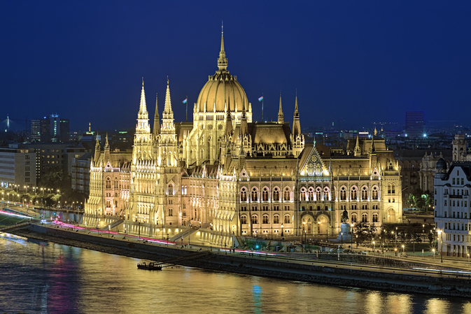 Castle Hill in Budapest, Hungary