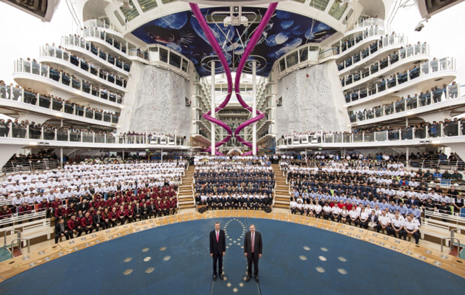 Royal Caribbean shows off Harmony of the Seas, world’s largest cruise ship