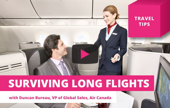 Surviving a long flight, by Duncan Bureau – Travel Tips