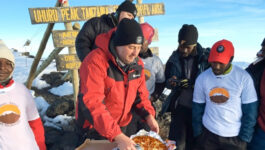 What do you tip pizza delivery guy atop Mt. Kilimanjaro?