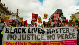 Black Lives Matter protesters block Heathrow airport road