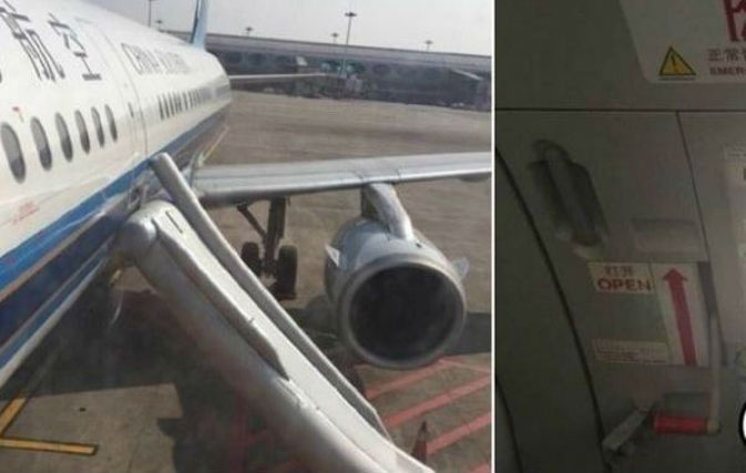 Passenger mistakes emergency exit for the loo, deploys evacuation slide
